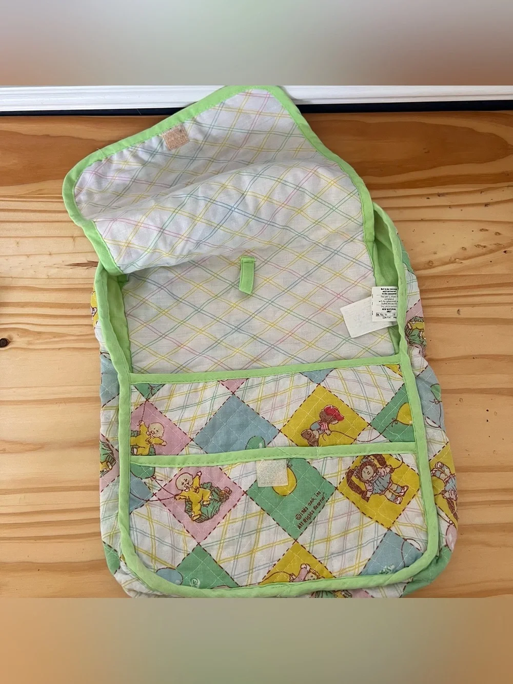 Cabbage Patch Kids Dolls Quilt Diaper Bag And Sleeping Bag Set